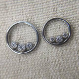 16G Titanium Hinged Segment Clicker Hoop Nose Conch Daith Piercing