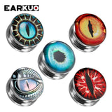 EARKUO Geometric Graph Eyeball Ear Tunnels Body Piercing