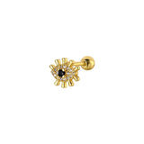 Evil Eye Stainless Steel Ear Stud Earrings Set for Women