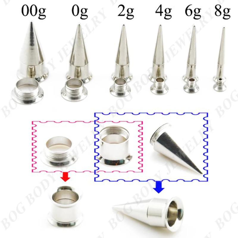 6Pcs Ear Taper Tunnel Gauge Set