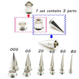 6Pcs Ear Taper Tunnel Gauge Set