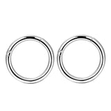 16g Hinged Segment Rings Surgical Steel Nose Hoop Clicker Earrings