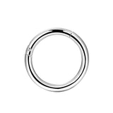16g Hinged Segment Rings Surgical Steel Nose Hoop Clicker Earrings