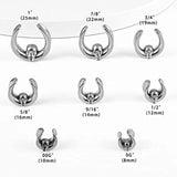 Skull Saddle Plugs Tunnels Stainless Steel Hypoallergenic Earrings