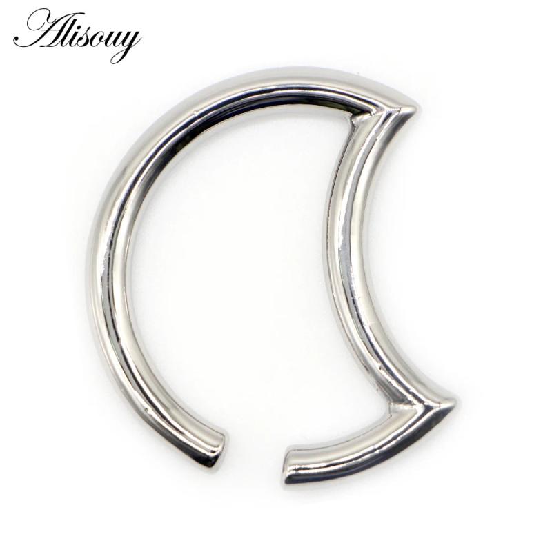 Heavy Weight Moon Ear Gauges Plug Expander Stretcher Stainless Steel Piercing