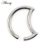 Heavy Weight Moon Ear Gauges Plug Expander Stretcher Stainless Steel Piercing