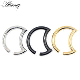 Heavy Weight Moon Ear Gauges Plug Expander Stretcher Stainless Steel Piercing
