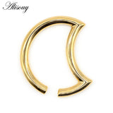 Heavy Weight Moon Ear Gauges Plug Expander Stretcher Stainless Steel Piercing