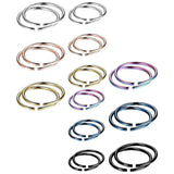 24PCS Stainless Steel Nose Ring Hoop Nose Piercing