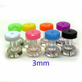 20pcs 3mm Mixed Color Ear Tunnels Set Gauge Kit Plug Acrylic Expander Piercing