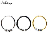 Stainless Steel Circle Ball Ear Weights Heavy Stretcher Plugs Gauges