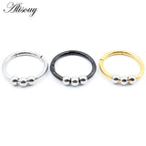 Stainless Steel Circle Ball Ear Weights Heavy Stretcher Plugs Gauges