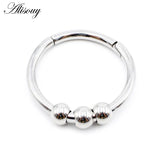 Stainless Steel Circle Ball Ear Weights Heavy Stretcher Plugs Gauges