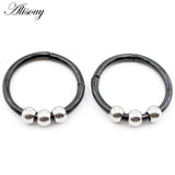 Stainless Steel Circle Ball Ear Weights Heavy Stretcher Plugs Gauges