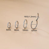 ASTM F136 Surgical Steel Nose Ring Earring Hinged Segment Clicker Titanium