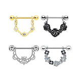 Punk Nipple Rings Sexy Jewelry Women's Stainless Steel Body