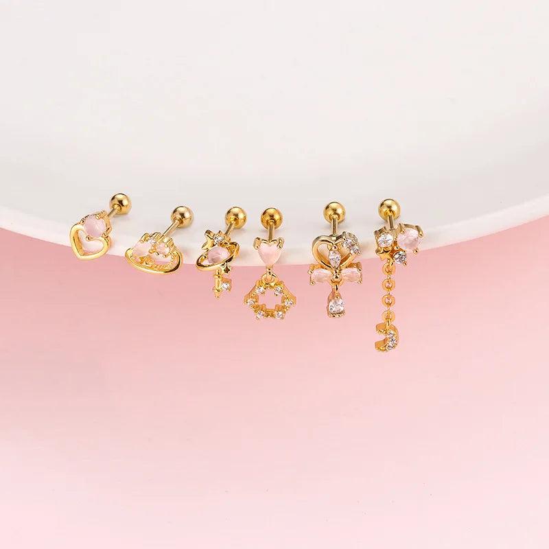 Fairy Wind Water Drop Cartilage Piercing Earrings
