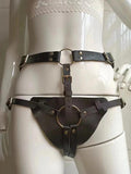 Sexy PU Leather Erotic Harness Panty Belt Women's Accessories