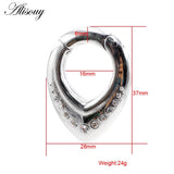 Stainless Steel Zircon Ear Weights Expander Plugs Gauges Earrings