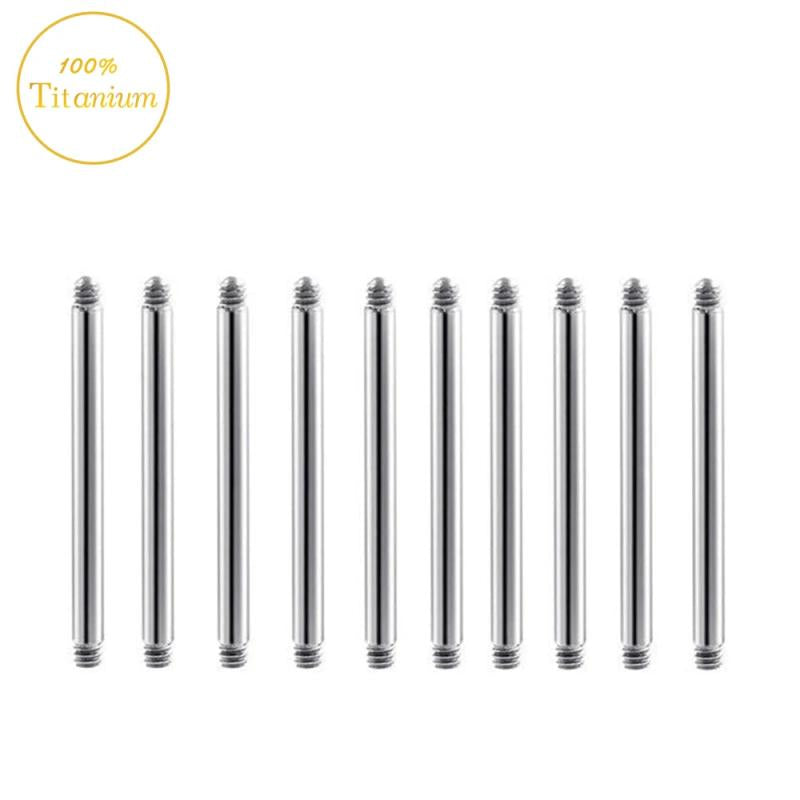 G23 Titanium Piercing Rods - Nasal Nipple Tongue Stud Earrings F136