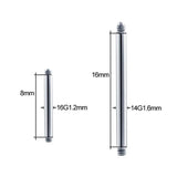 G23 Titanium Piercing Rods - Nasal Nipple Tongue Stud Earrings F136