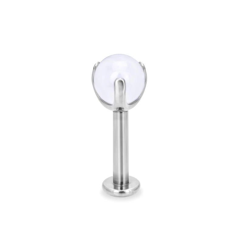G23 Titanium Lip Piercing Earrings Labret Zircon 14G Ear Studs
