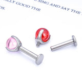 G23 Titanium Lip Piercing Earrings Labret Zircon 14G Ear Studs