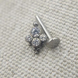 16G Titanium Labret Tongue Lip Tragus Piercing