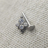 16G Titanium Labret Tongue Lip Tragus Piercing
