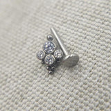 16G Titanium Labret Tongue Lip Tragus Piercing