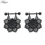 Miqiao 2pcs Bohemian Breast Ring Piercing Jewelry