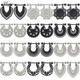 Miqiao 2pcs Bohemian Breast Ring Piercing Jewelry