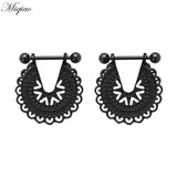 Miqiao 2pcs Bohemian Breast Ring Piercing Jewelry
