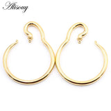 Stainless Steel Water Drop Ear Hook Weights Expander Stretcher Plugs Gauges