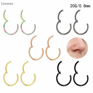 Leosoxs Seamless Closed Loop Nose Ring