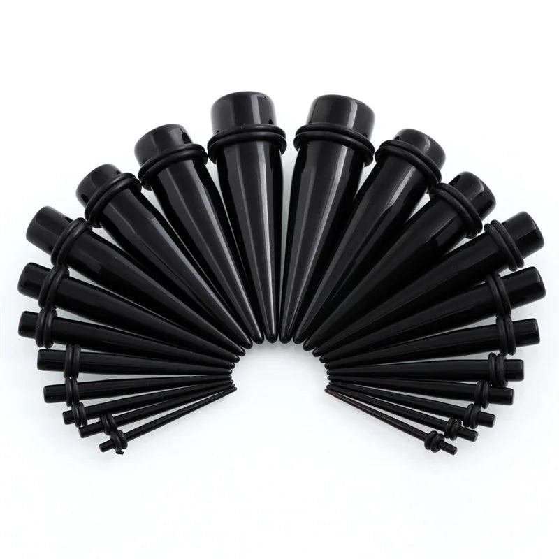 18Pcs Tunnel Ear Plugs Ear Expanders Stretching Kits Piercing Ear Gauges