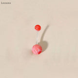 Leosoxs Acrylic Marble Belly Button Nail Piercing Jewelry