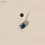 Leosoxs Acrylic Marble Belly Button Nail Piercing Jewelry