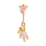 Miqiao 1 Pair Heart-shaped Stainless Steel Ears Clip