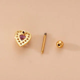 Leosoxs Butterfly Zircon Piercing Earrings