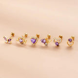Leosoxs Butterfly Zircon Piercing Earrings
