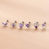 Leosoxs Butterfly Zircon Piercing Earrings