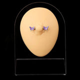 Butterfly Nipple Barbell 14g Nipple Piercing Jewelry