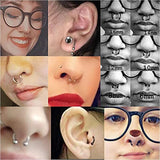 Mixed Styles Stainless Steel Body Piercing Barbell Set