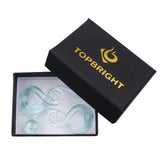 Glass Ear Spiral Taper & Flared Jellyfish Ear Plugs Set