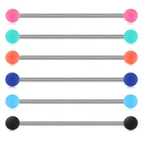 6PCS 38mm SS Industrial Barbell Ear Piercing Bar