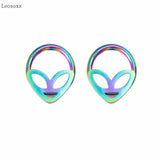 Leosoxs 2pcs Alien Interface Ring Nose Piercing Jewelry