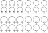 20g Nose Ring Hoop Stainless Steel C Shape 8mm