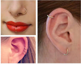 20g Nose Ring Hoop Stainless Steel C Shape 8mm