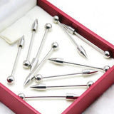 85pcs Silver Tongue Lip Eyebrow CBR Captive Rings Body Piercing Jewelry Lots